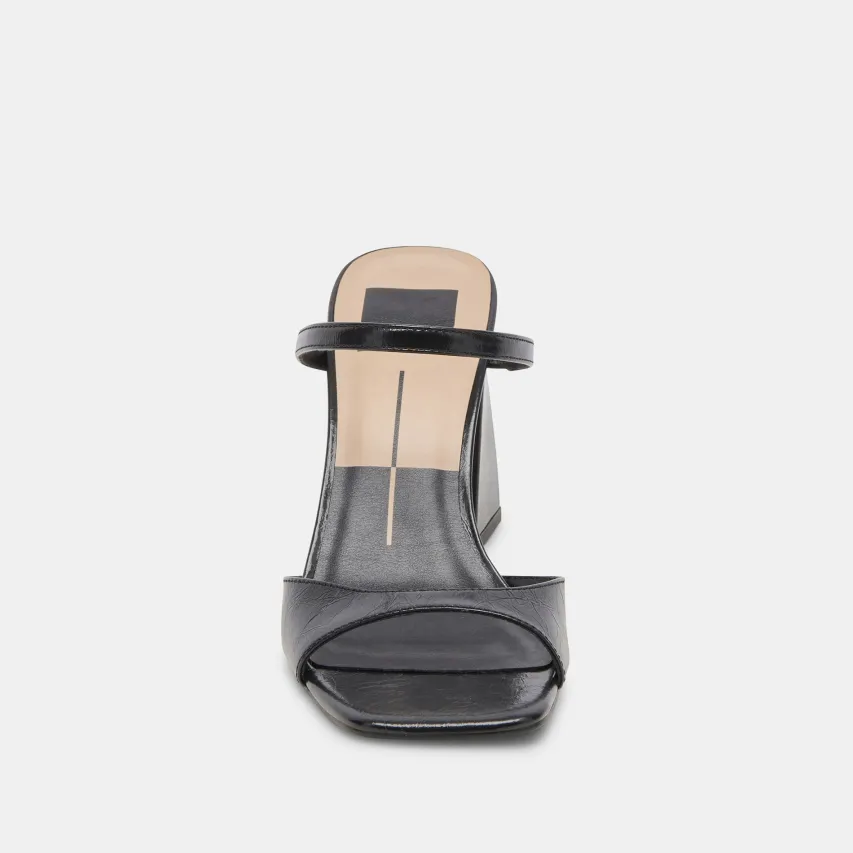 JEMMY HEELS MIDNIGHT CRINKLE PATENT^Dolce Vita Best