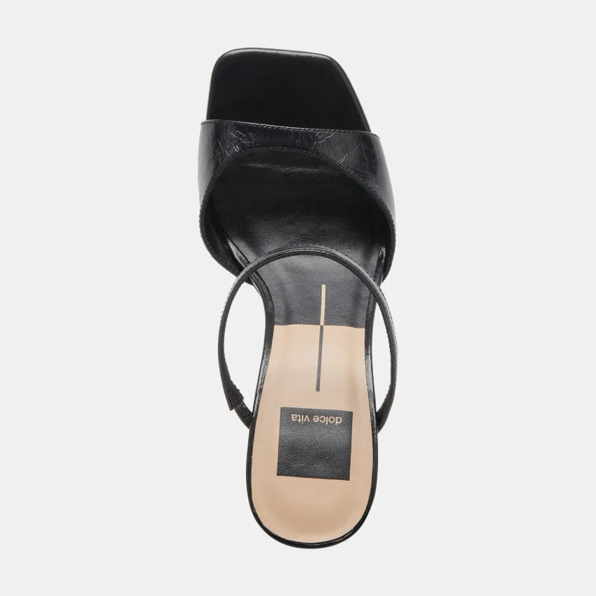 JEMMY HEELS MIDNIGHT CRINKLE PATENT^Dolce Vita Best