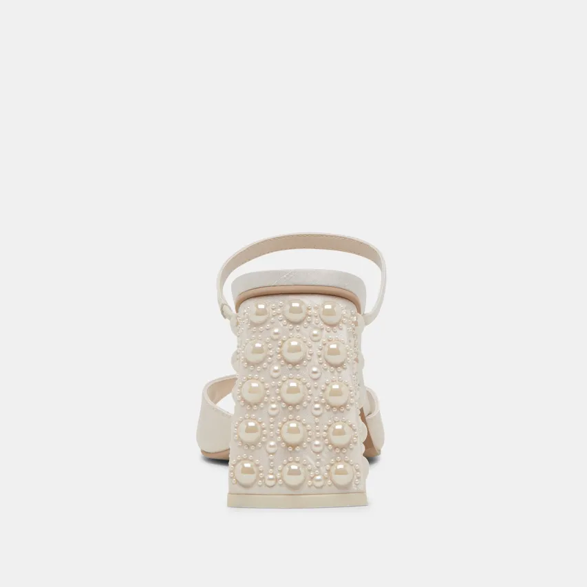 JEMMY PEARL HEELS VANILLA SILK^Dolce Vita Best