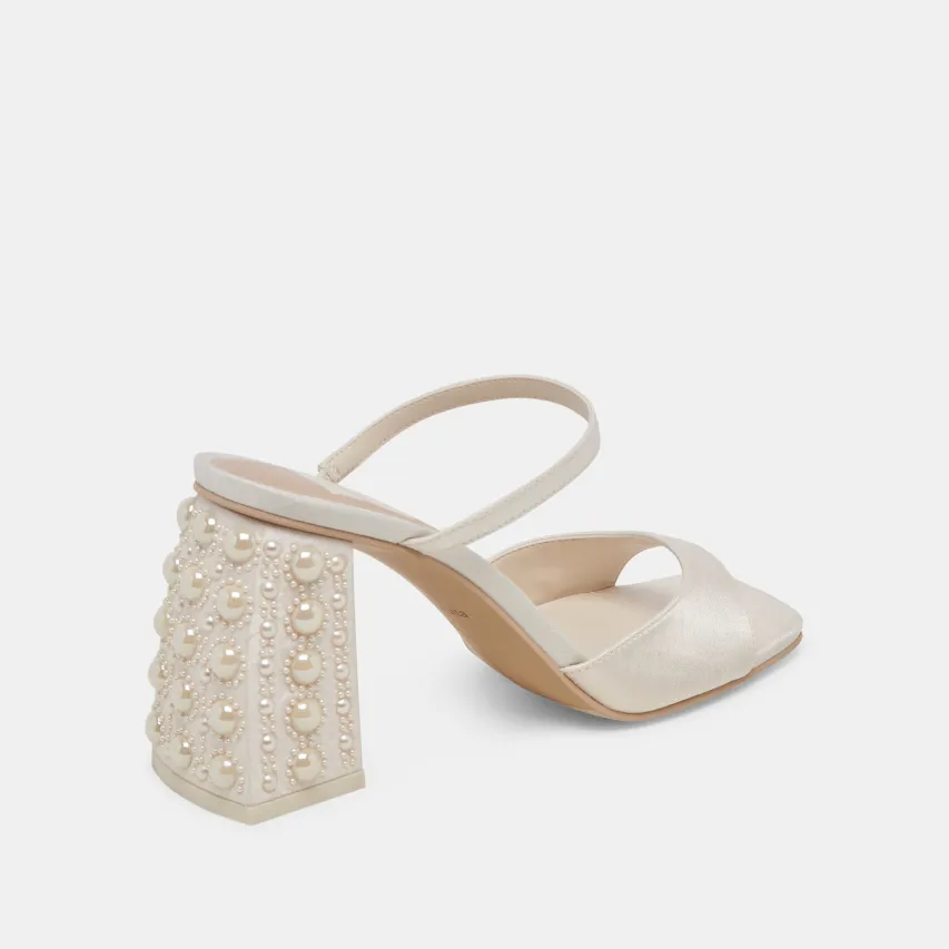 JEMMY PEARL HEELS VANILLA SILK^Dolce Vita Best