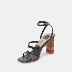 JENKO HEELS BLACK LEATHER^Dolce Vita Outlet