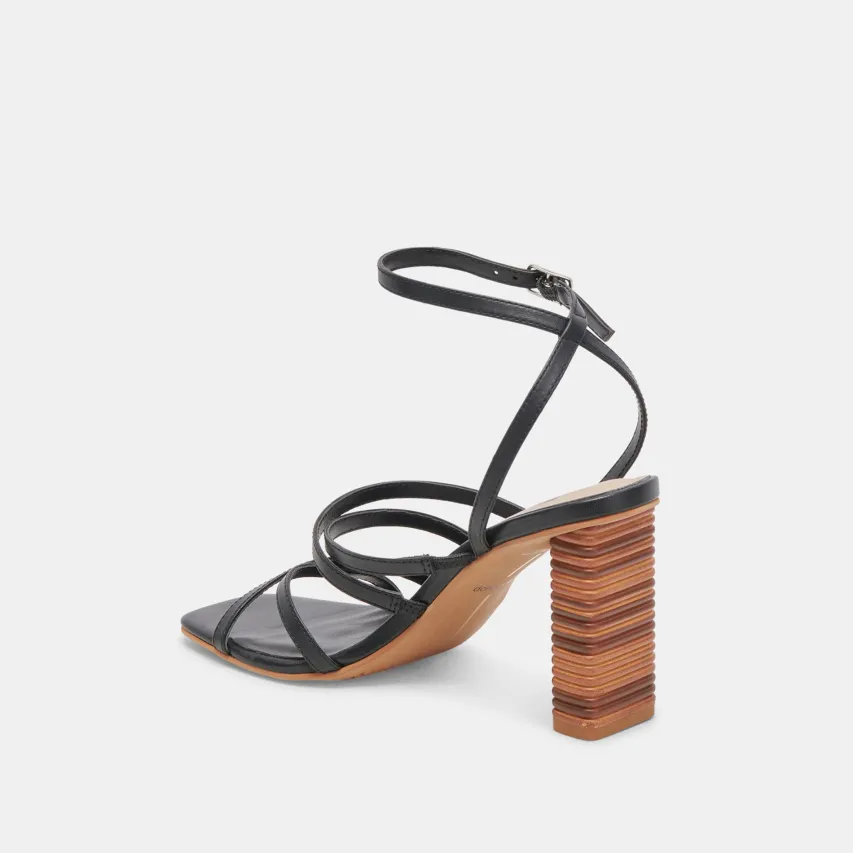 JENKO HEELS BLACK LEATHER^Dolce Vita Outlet