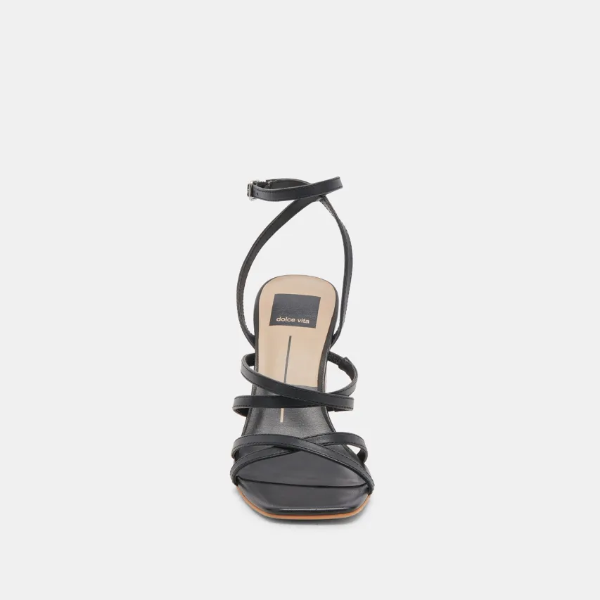 JENKO HEELS BLACK LEATHER^Dolce Vita Outlet