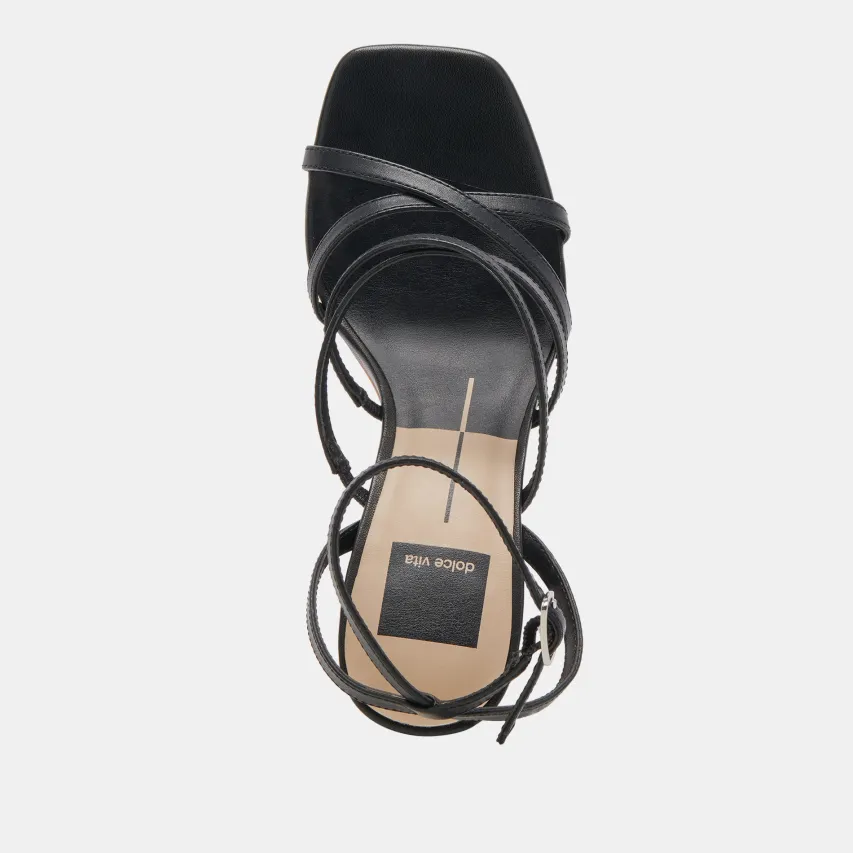 JENKO HEELS BLACK LEATHER^Dolce Vita Outlet