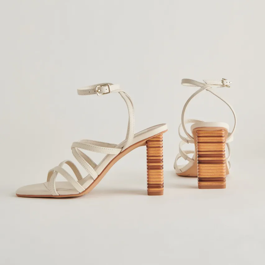 JENKO HEELS IVORY LEATHER^Dolce Vita Clearance