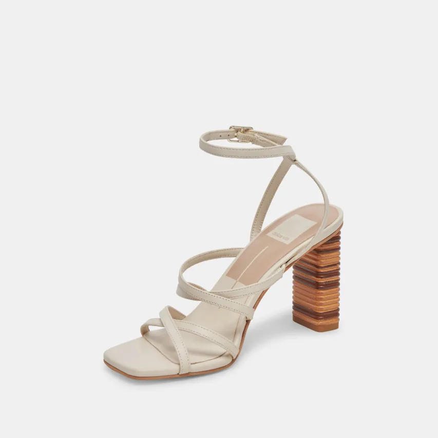 JENKO HEELS IVORY LEATHER^Dolce Vita Clearance