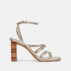 JENKO HEELS PLATINUM METALLIC LEATHER^Dolce Vita Hot