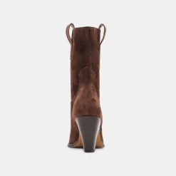 JESSEY BOOTS DK BROWN SUEDE^Dolce Vita Best