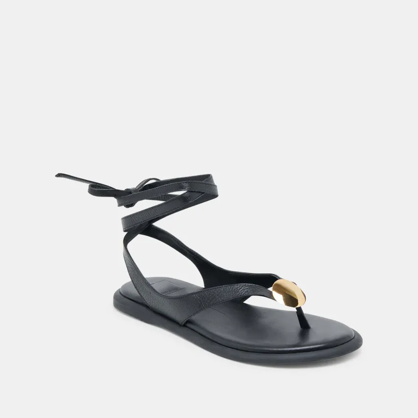 JUDY SANDALS BLACK LEATHER^Dolce Vita Online