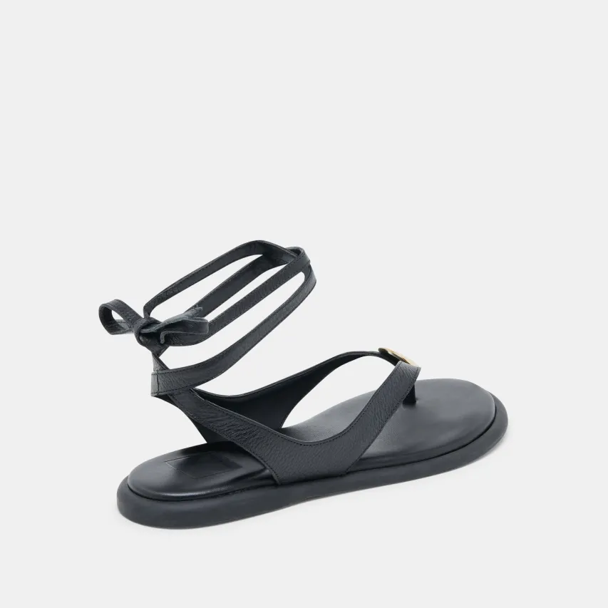 JUDY SANDALS BLACK LEATHER^Dolce Vita Online