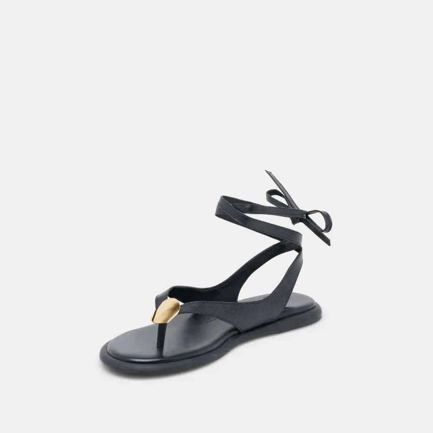 JUDY SANDALS BLACK LEATHER^Dolce Vita Online