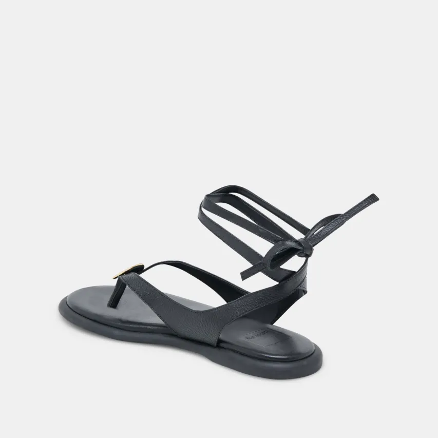 JUDY SANDALS BLACK LEATHER^Dolce Vita Online