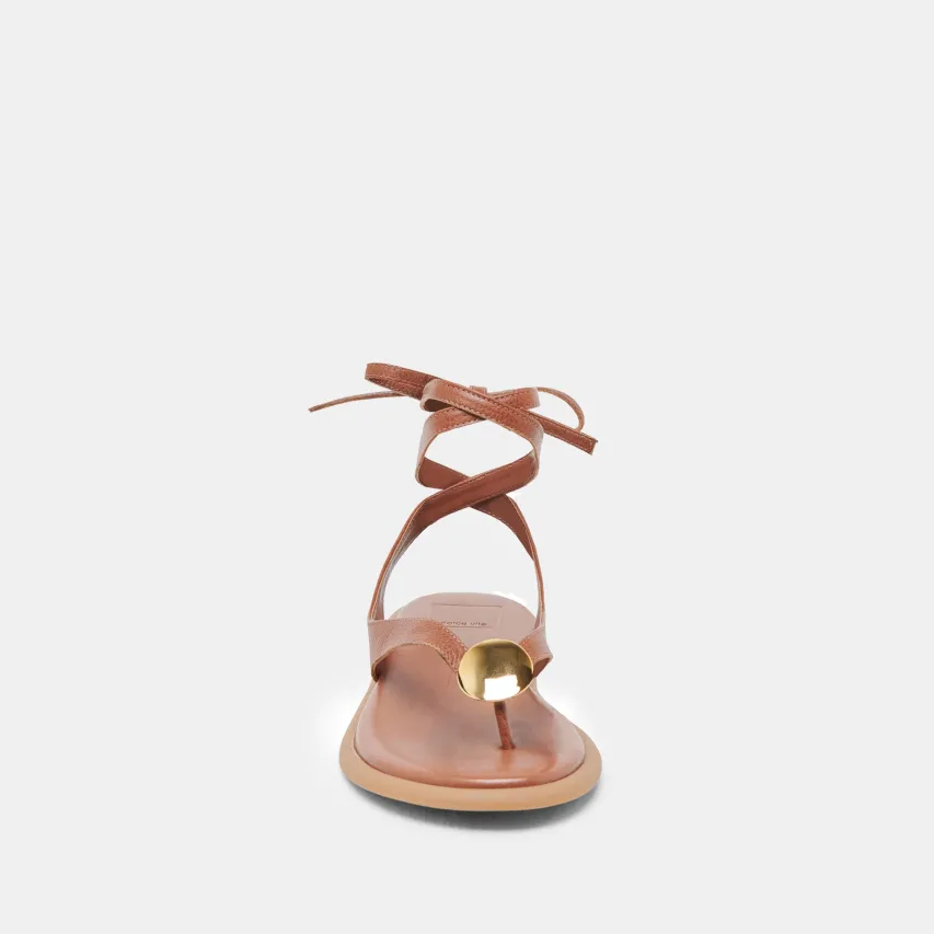 JUDY SANDALS COGNAC LEATHER^Dolce Vita Sale