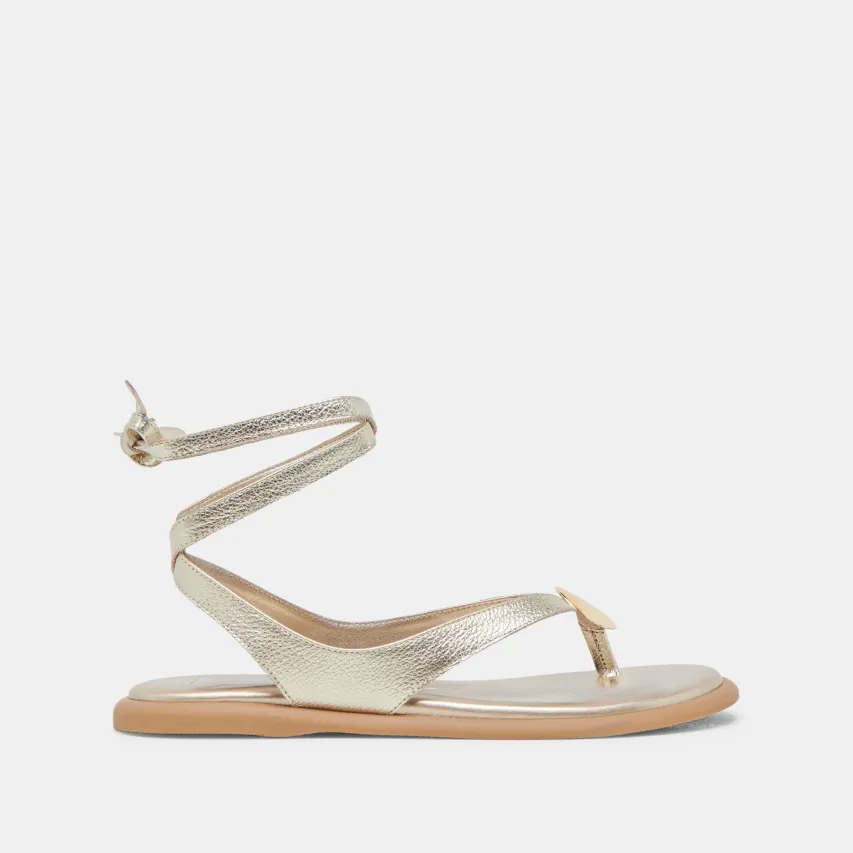 JUDY SANDALS LIGHT GOLD LEATHER^Dolce Vita Clearance