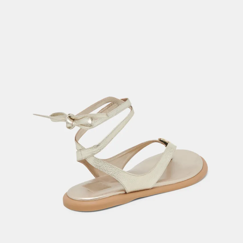 JUDY SANDALS LIGHT GOLD LEATHER^Dolce Vita Clearance