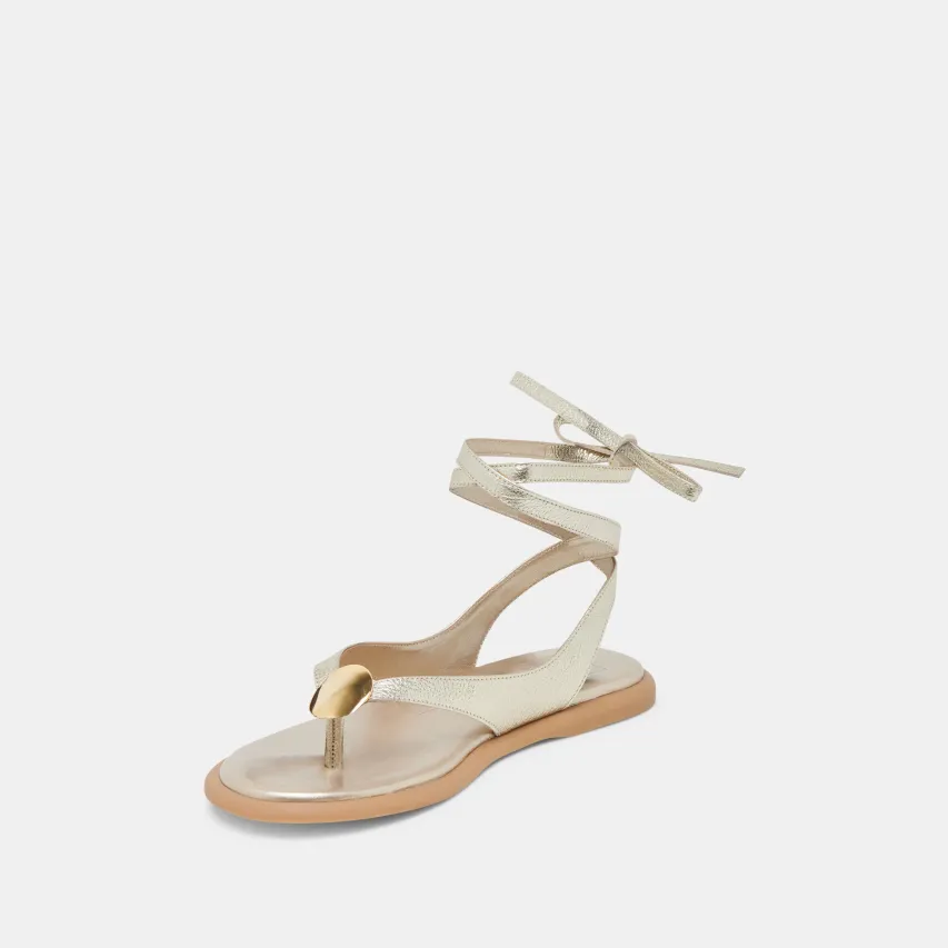 JUDY SANDALS LIGHT GOLD LEATHER^Dolce Vita Clearance