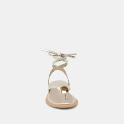 JUDY SANDALS LIGHT GOLD LEATHER^Dolce Vita Clearance