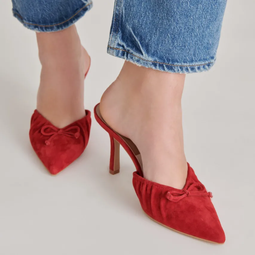 KAIRI HEELS CRIMSON SUEDE^Dolce Vita Discount