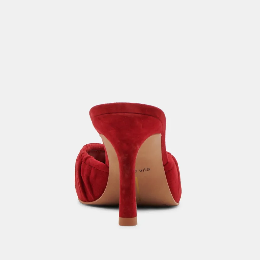 KAIRI HEELS CRIMSON SUEDE^Dolce Vita Discount