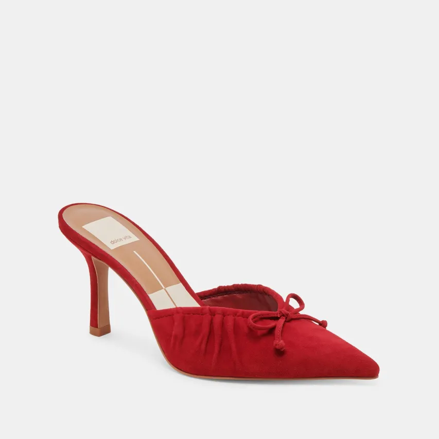 KAIRI HEELS CRIMSON SUEDE^Dolce Vita Discount