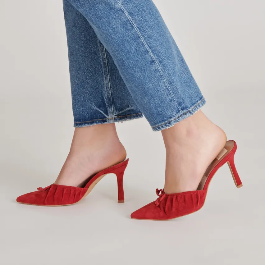 KAIRI HEELS CRIMSON SUEDE^Dolce Vita Discount