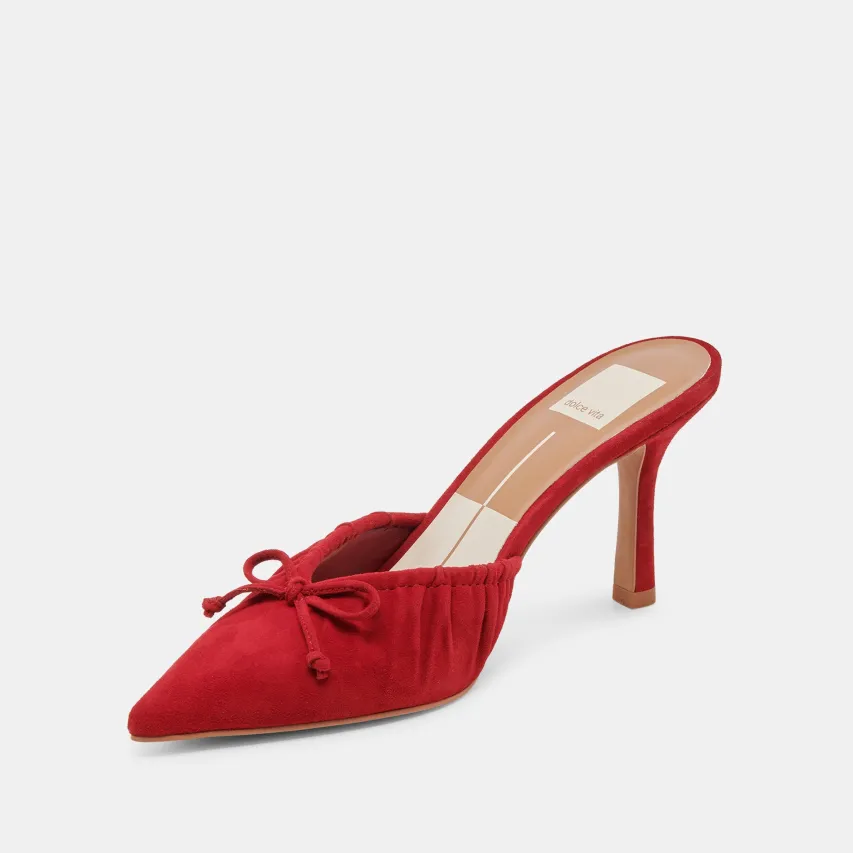 KAIRI HEELS CRIMSON SUEDE^Dolce Vita Discount