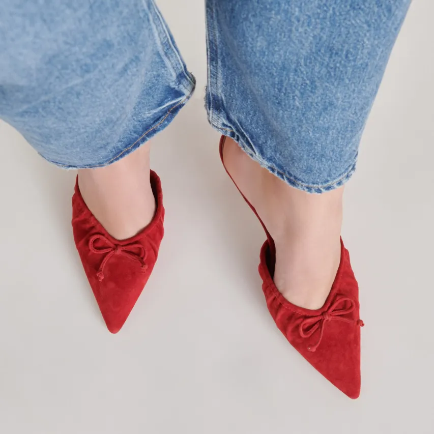 KAIRI HEELS CRIMSON SUEDE^Dolce Vita Discount