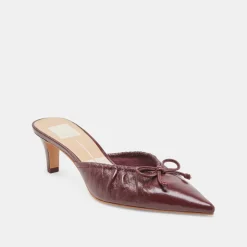 KAIRI MID HEELS CRANBERRY CRINKLE PATENT^Dolce Vita Clearance