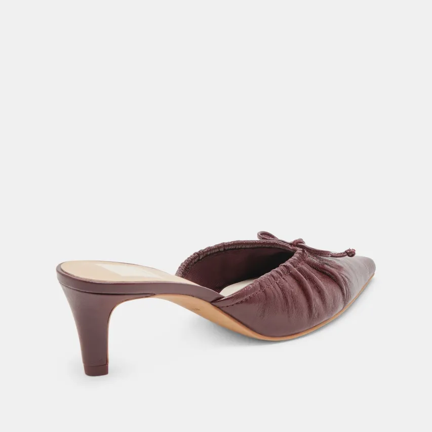 KAIRI MID HEELS CRANBERRY CRINKLE PATENT^Dolce Vita Clearance