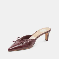 KAIRI MID HEELS CRANBERRY CRINKLE PATENT^Dolce Vita Clearance