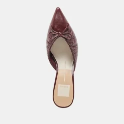KAIRI MID HEELS CRANBERRY CRINKLE PATENT^Dolce Vita Clearance
