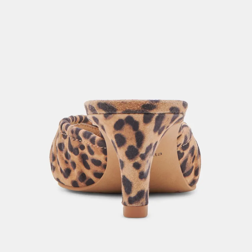 KAIRI MID HEELS DK LEOPARD SUEDE^Dolce Vita Best
