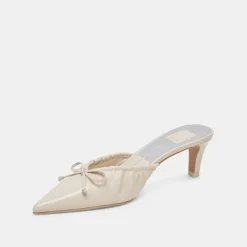 KAIRI MID HEELS IVORY CRINKLE PATENT^Dolce Vita Fashion