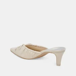 KAIRI MID HEELS IVORY CRINKLE PATENT^Dolce Vita Fashion
