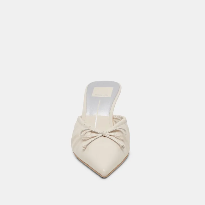KAIRI MID HEELS IVORY CRINKLE PATENT^Dolce Vita Fashion