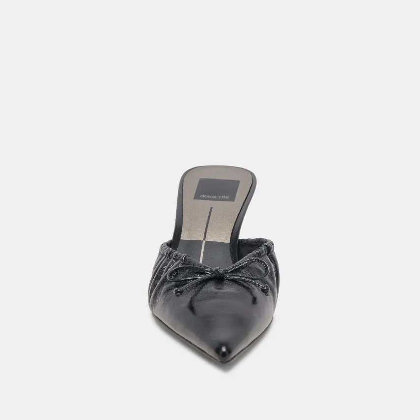 KAIRI MID HEELS MIDNIGHT CRINKLE PATENT^Dolce Vita Best