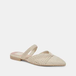 KALINE FLATS IVORY RAFFIA^Dolce Vita Hot