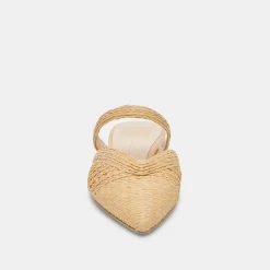 KALINE FLATS LT NATURAL RAFFIA^Dolce Vita Online