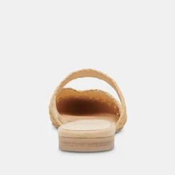 KALINE FLATS LT NATURAL RAFFIA^Dolce Vita Online