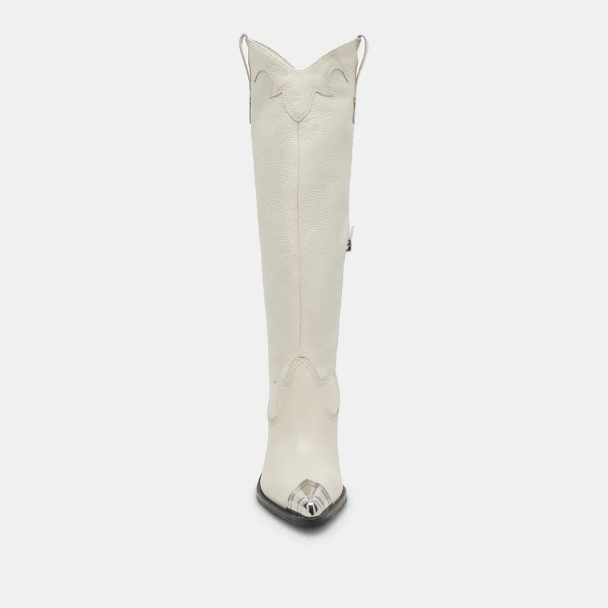 KAMRYN BOOTS OFF WHITE LEATHER^Dolce Vita Fashion
