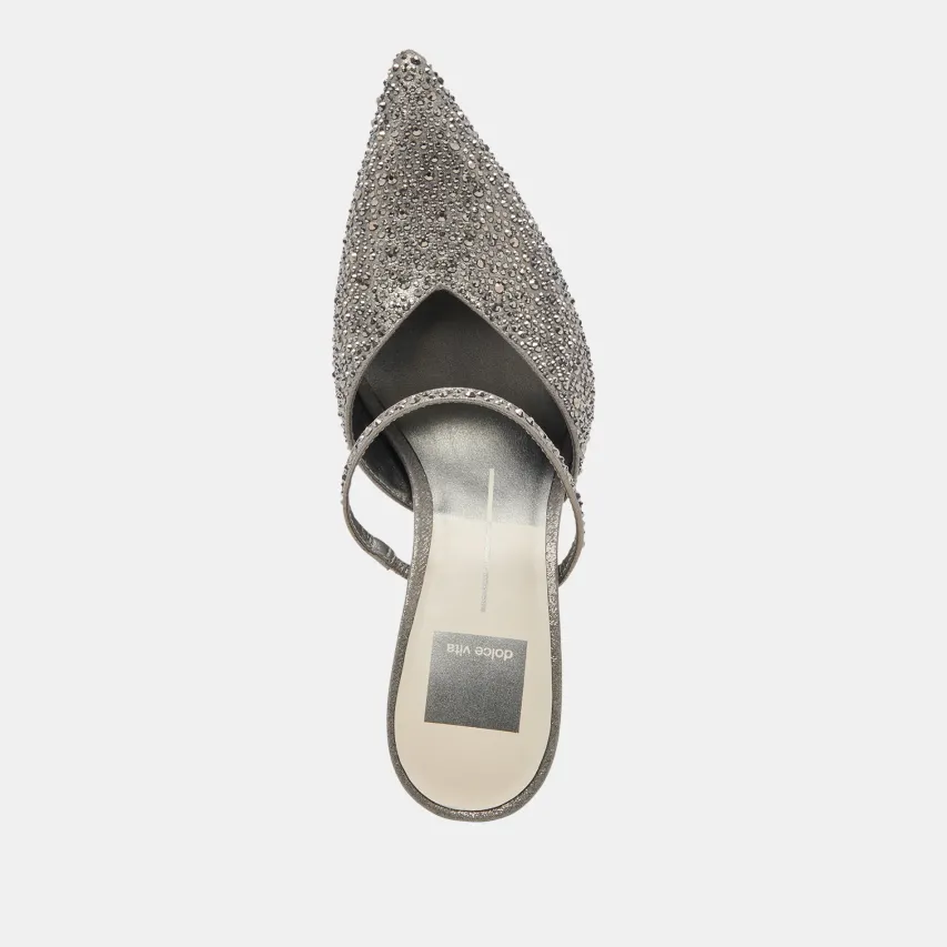 KANIKA CRYSTAL HEELS GUNMETAL FABRIC^Dolce Vita Discount