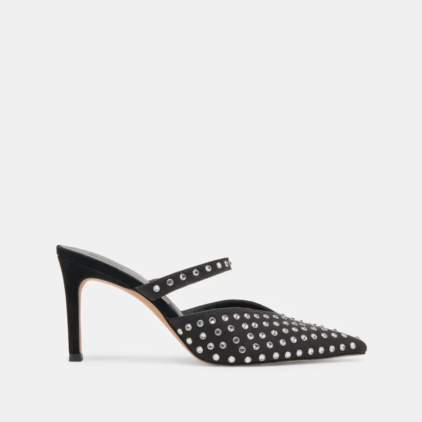 KANIKA CRYSTAL STUD HEELS BLACK CRYSTAL^Dolce Vita Outlet