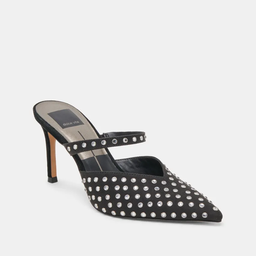 KANIKA CRYSTAL STUD HEELS BLACK CRYSTAL^Dolce Vita Outlet