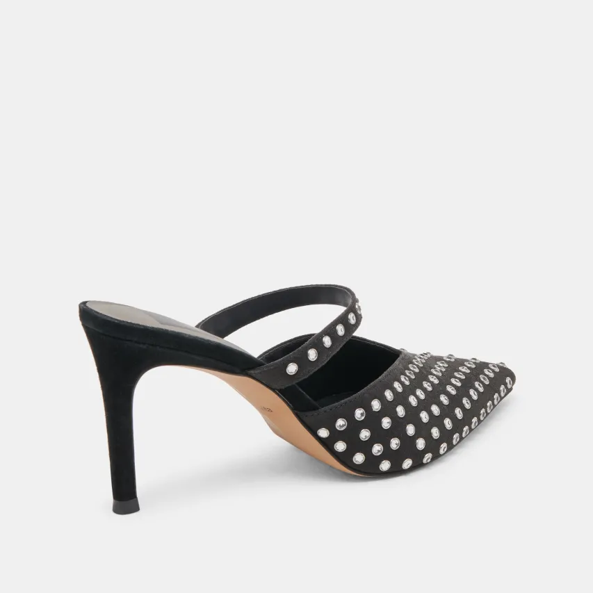 KANIKA CRYSTAL STUD HEELS BLACK CRYSTAL^Dolce Vita Outlet