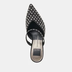 KANIKA CRYSTAL STUD HEELS BLACK CRYSTAL^Dolce Vita Outlet