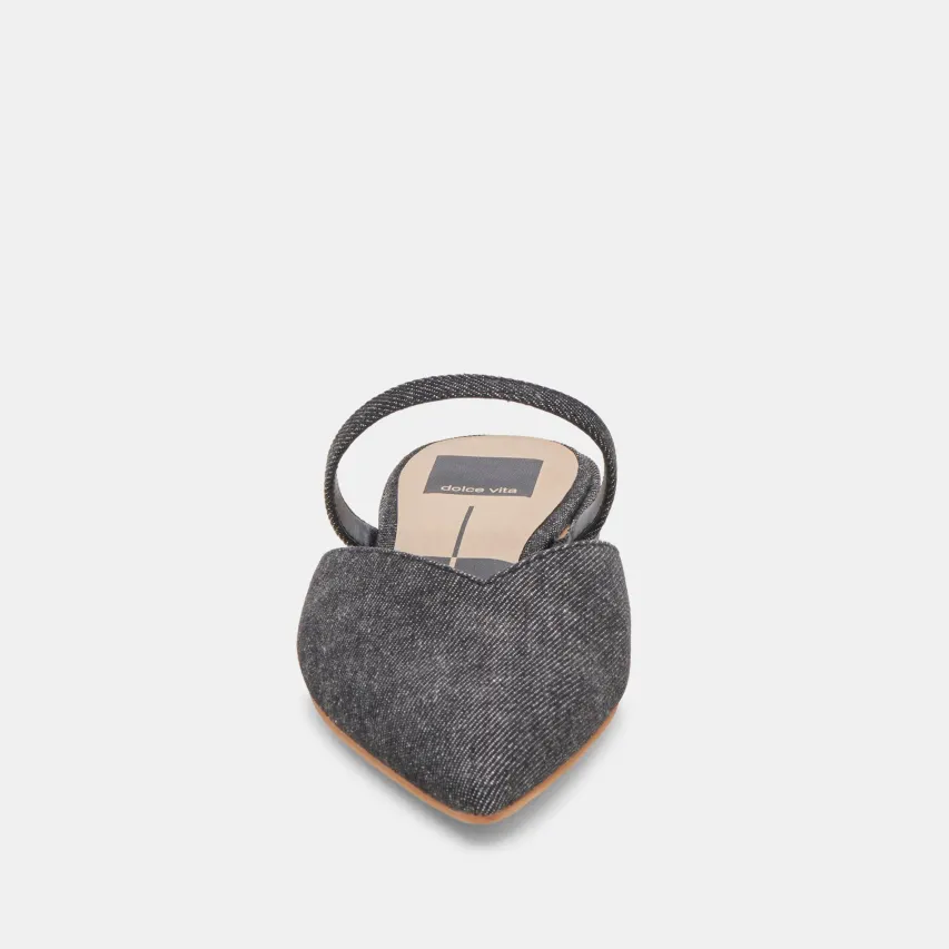 KANIKA FLATS CARBON DENIM^Dolce Vita Discount