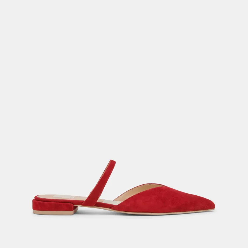 KANIKA FLATS CRIMSON SUEDE^Dolce Vita Fashion