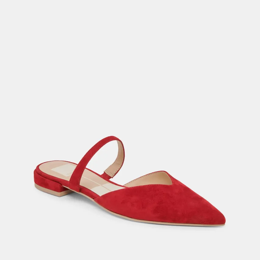 KANIKA FLATS CRIMSON SUEDE^Dolce Vita Fashion