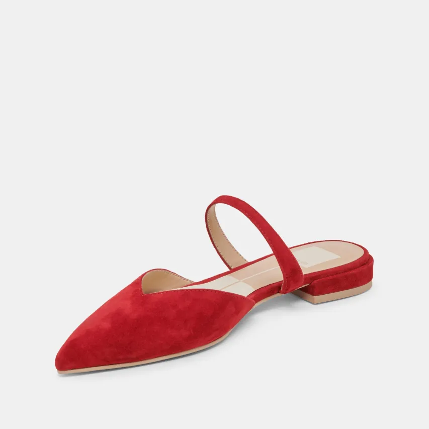 KANIKA FLATS CRIMSON SUEDE^Dolce Vita Fashion