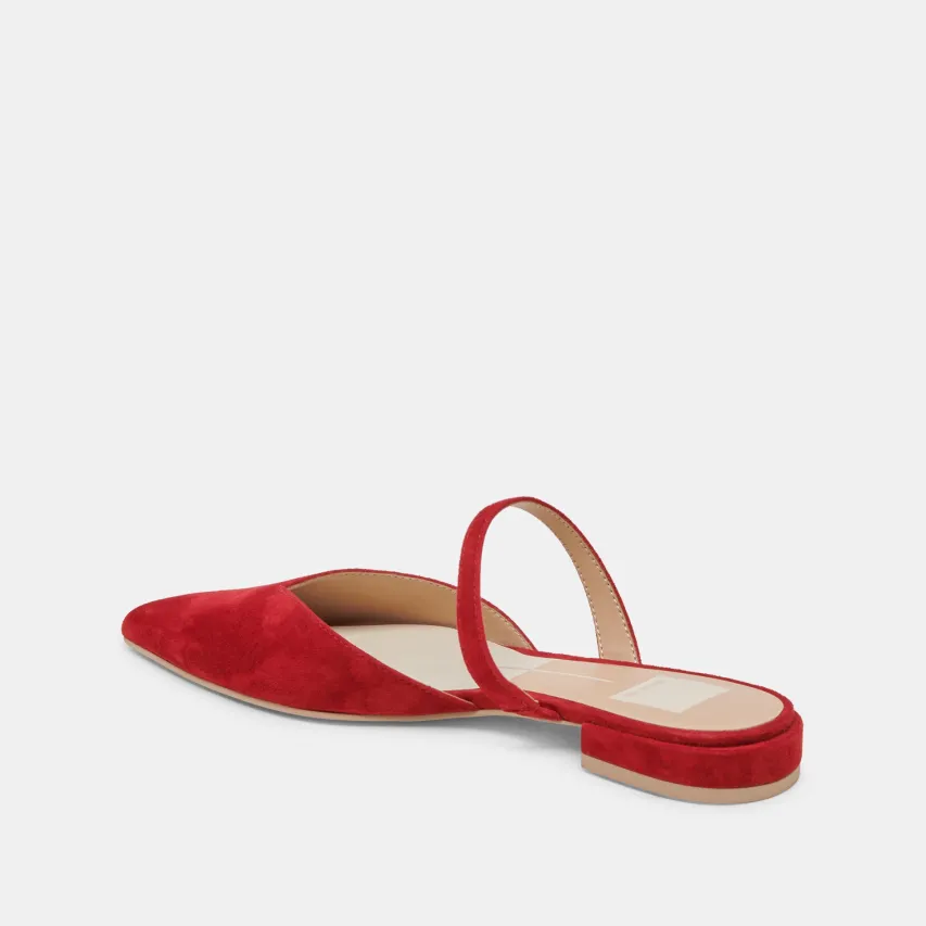 KANIKA FLATS CRIMSON SUEDE^Dolce Vita Fashion